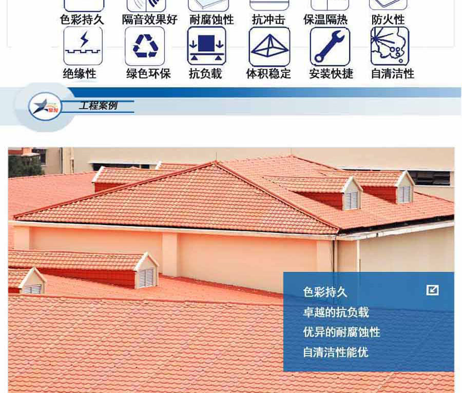 哈爾濱合成樹脂瓦與彩鋼瓦在建筑應用中優劣